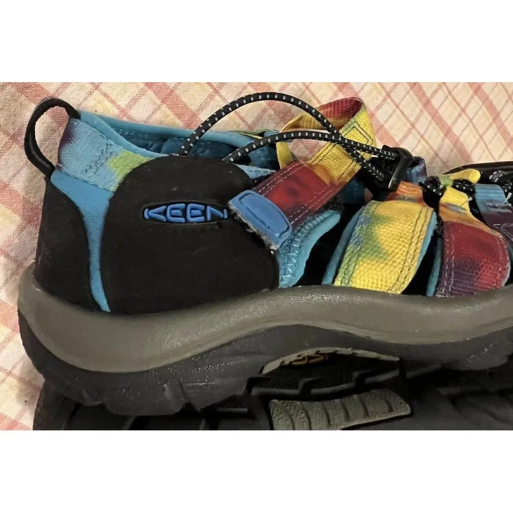 Keen‎ Rainbow Tie Dye Sandals Kids Youth Sz 4 Water Shoes Newport GUC